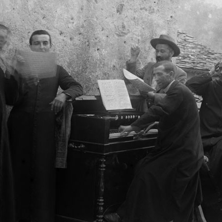 Gruppo di musicisti, festa di San Pietro 1902